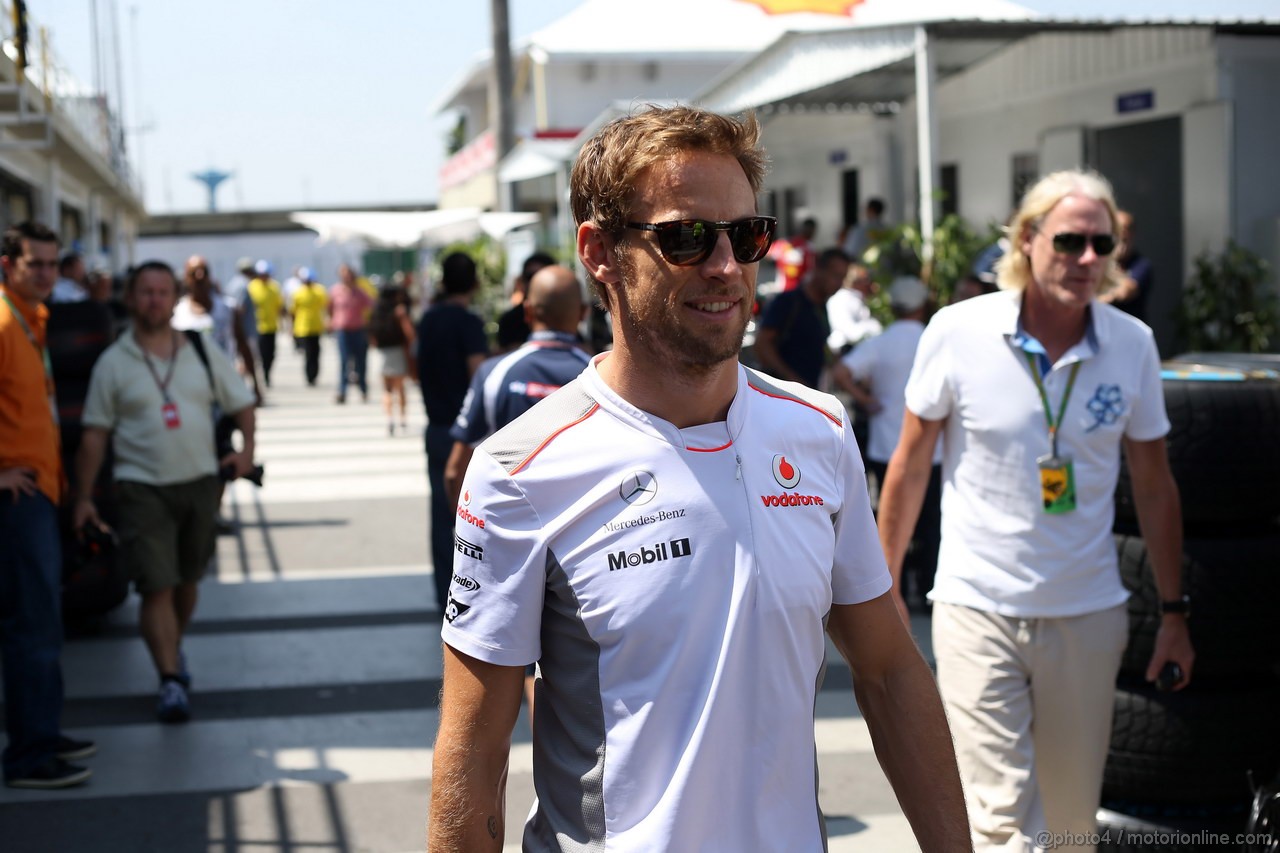GP BRASILE, 22.11.2012- Jenson Button (GBR) McLaren Mercedes MP4-27