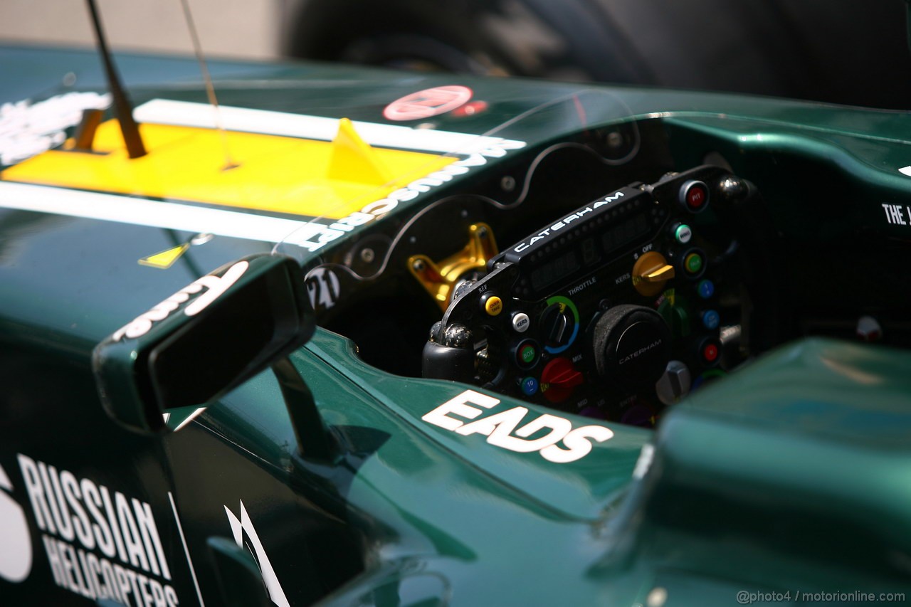 GP BRASILE, 22.11.2012- Steering wheel, Caterham F1 Team CT01 