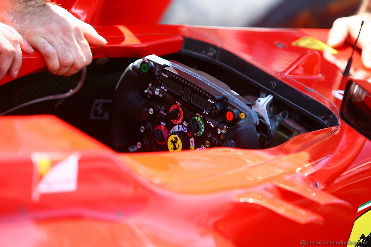 GP BRASILE, 22.11.2012- Steering wheel, Ferrari F2012 