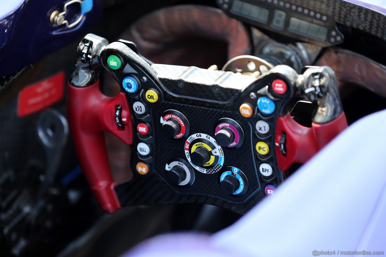 GP BRASILE, 22.11.2012- Toro Rosso Steering wheel 
