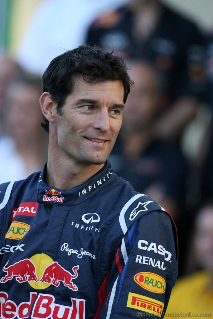 GP BRASILE, 22.11.2012- Red Bull Team Photo, Mark Webber (AUS) Red Bull Racing RB8 