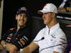GP BRASILE, 22.11.2012- Conferenza Stampa, Sebastian Vettel (GER) Red Bull Racing RB8, Michael Schumacher (GER) Mercedes AMG F1 W03 e Michael Schumacher (GER) Mercedes AMG F1 W03 