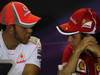 GP BRASILE, 22.11.2012- Conferenza Stampa, Lewis Hamilton (GBR) McLaren Mercedes MP4-27 e Felipe Massa (BRA) Ferrari F2012 
