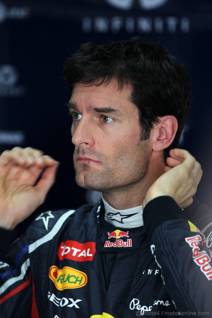 GP BRASILE, 24.11.2012- Prove Libere 3, Mark Webber (AUS) Red Bull Racing RB8 