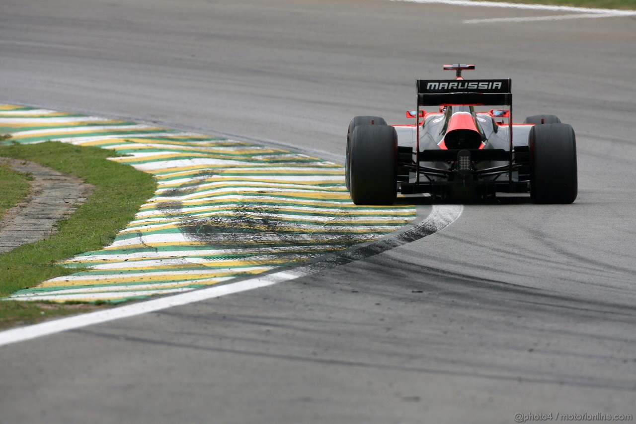 GP BRASILE, 24.11.2012- Prove Libere 3, Timo Glock (GER) Marussia F1 Team MR01 