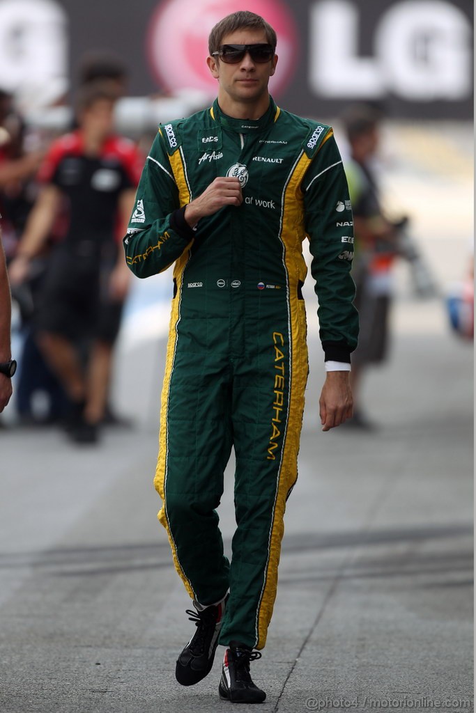 GP BRASILE, 24.11.2012- Prove Libere 3, Vitaly Petrov (RUS) Caterham F1 Team CT01 