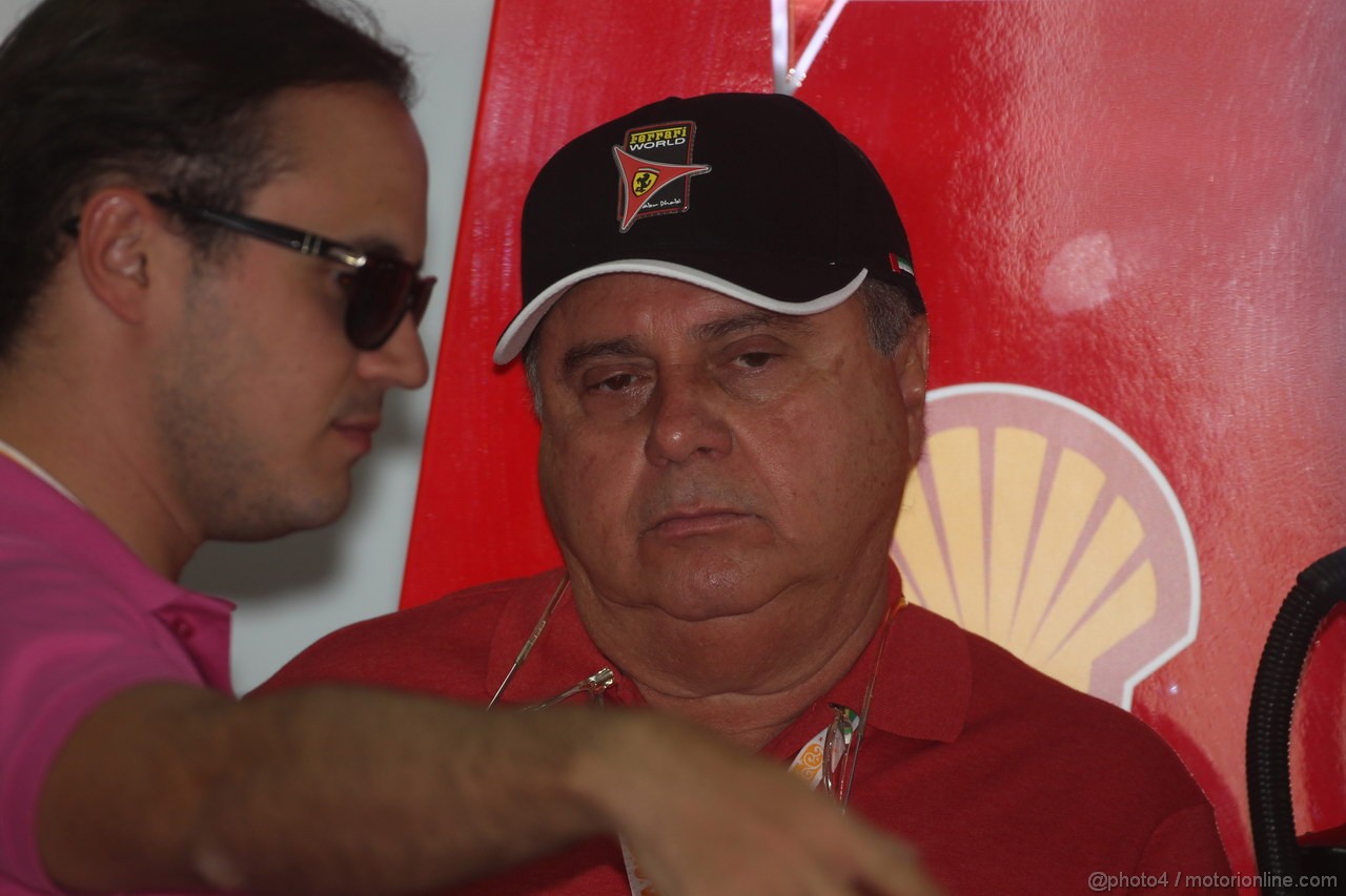 GP BRASILE, 24.11.2012- Prove Libere 3, (L-D) Dudu Massa e Luis Antonio Massa (BRA), brother e father of Felipe Massa (BRA) 