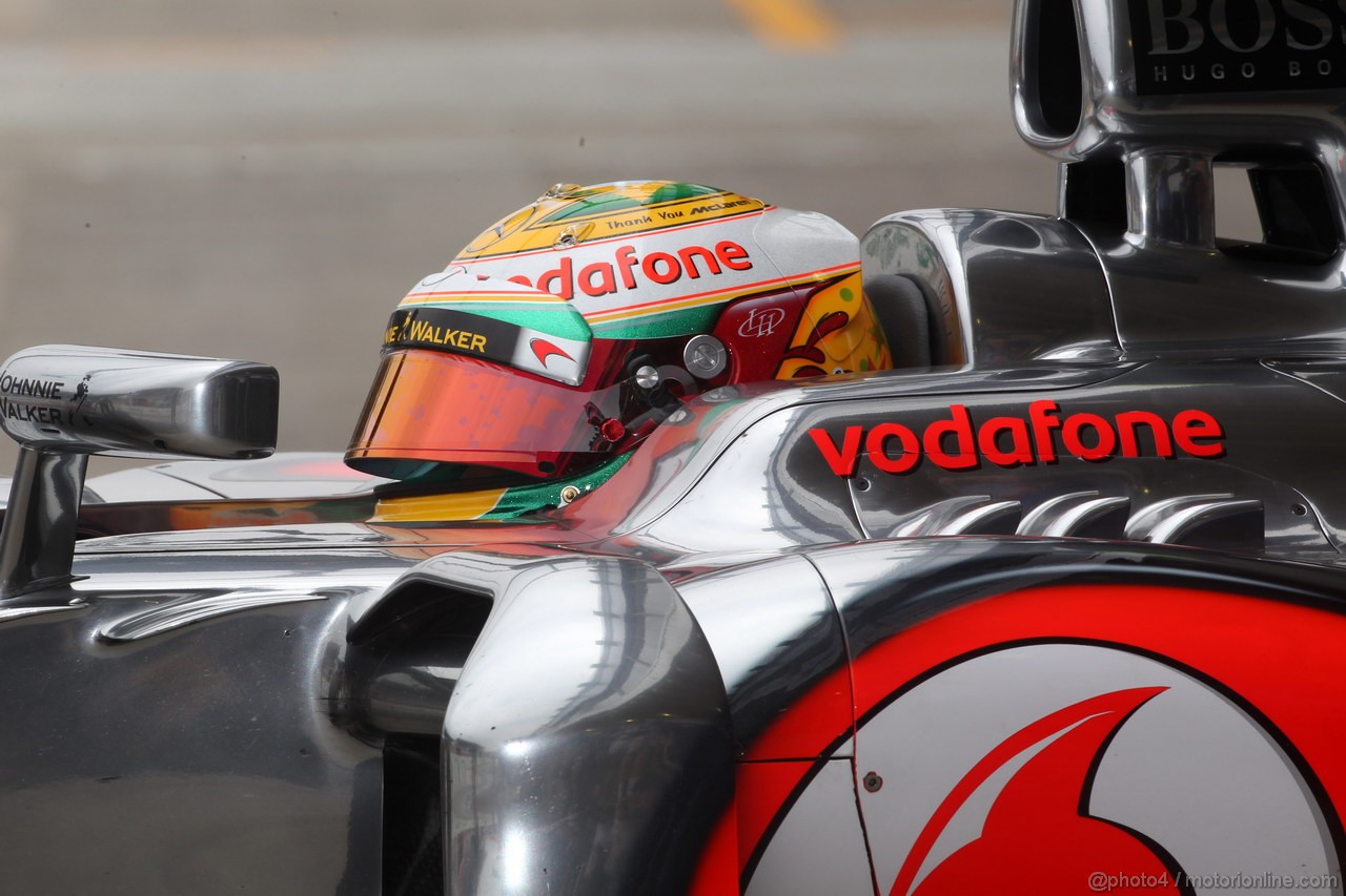 GP BRASILE, 24.11.2012- Prove Libere 3, Lewis Hamilton (GBR) McLaren Mercedes MP4-27 
