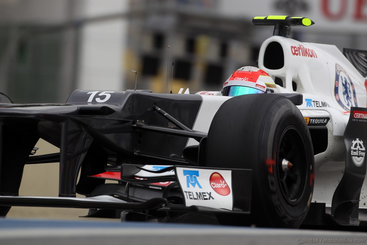 GP BRASILE, 24.11.2012- Prove Libere 3, Sergio Prez (MEX) Sauber F1 Team C31 