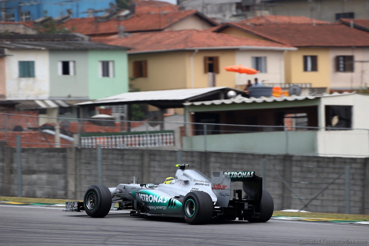 GP BRASILE, 24.11.2012- Prove Libere 3, Nico Rosberg (GER) Mercedes AMG F1 W03 