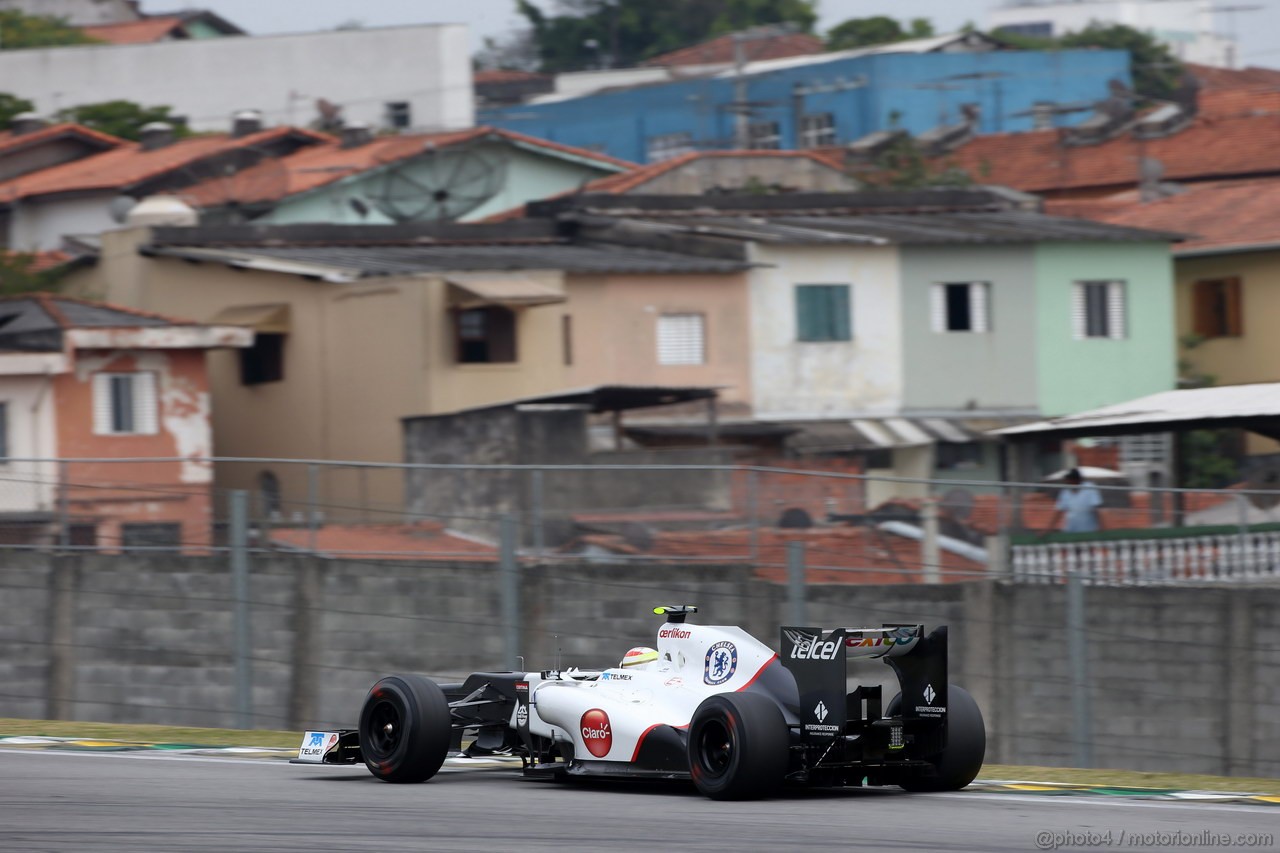 GP BRASILE, 24.11.2012- Prove Libere 3, Sergio Prez (MEX) Sauber F1 Team C31 