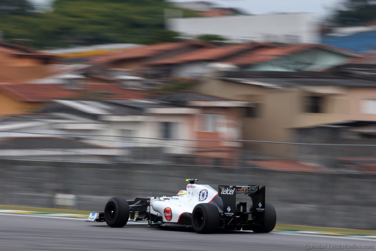 GP BRASILE, 24.11.2012- Prove Libere 3, Sergio Prez (MEX) Sauber F1 Team C31