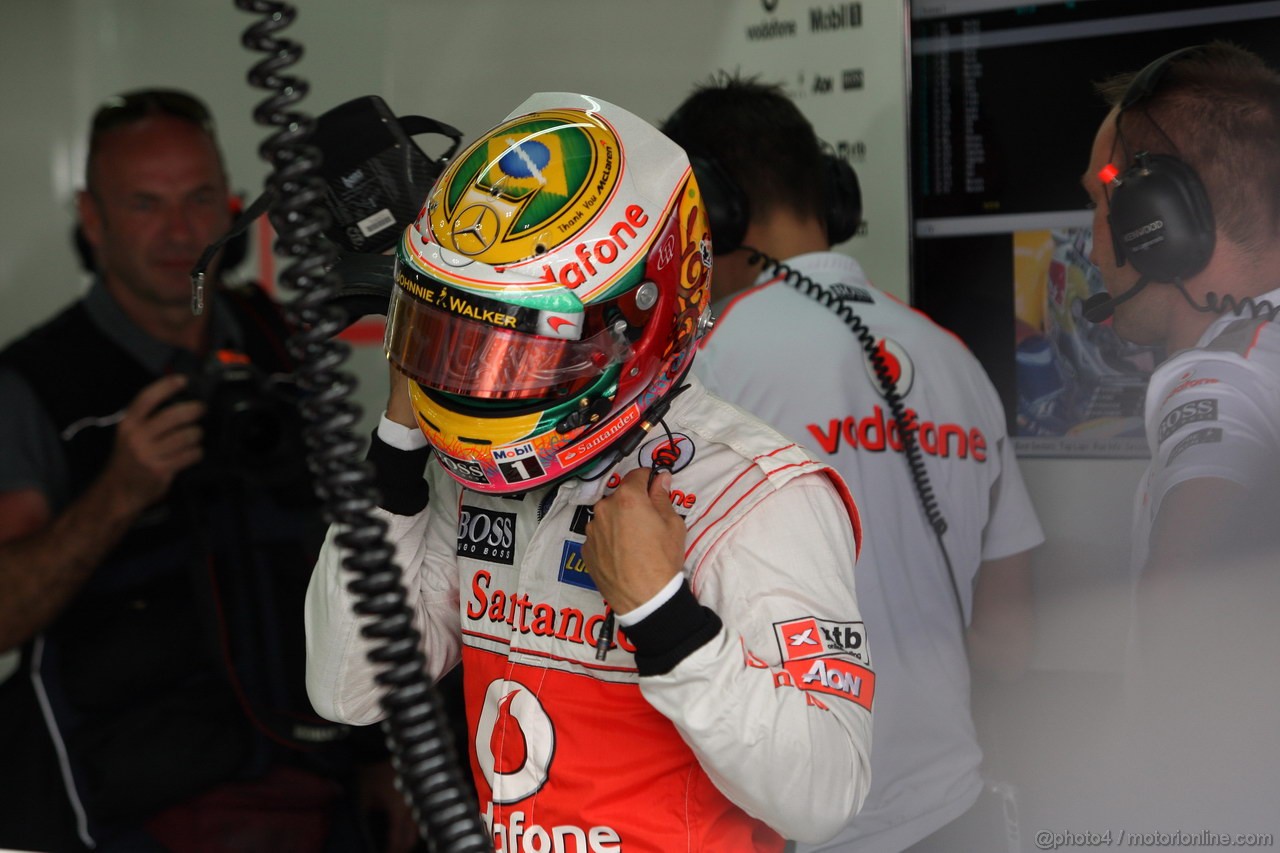 GP BRASILE, 24.11.2012- Prove Libere 3, Lewis Hamilton (GBR) McLaren Mercedes MP4-27