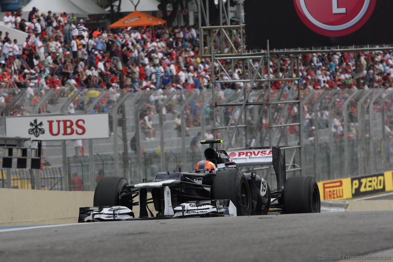 GP BRASILE, 24.11.2012- Prove Libere 3, Bruno Senna (BRA) Williams F1 Team FW34 