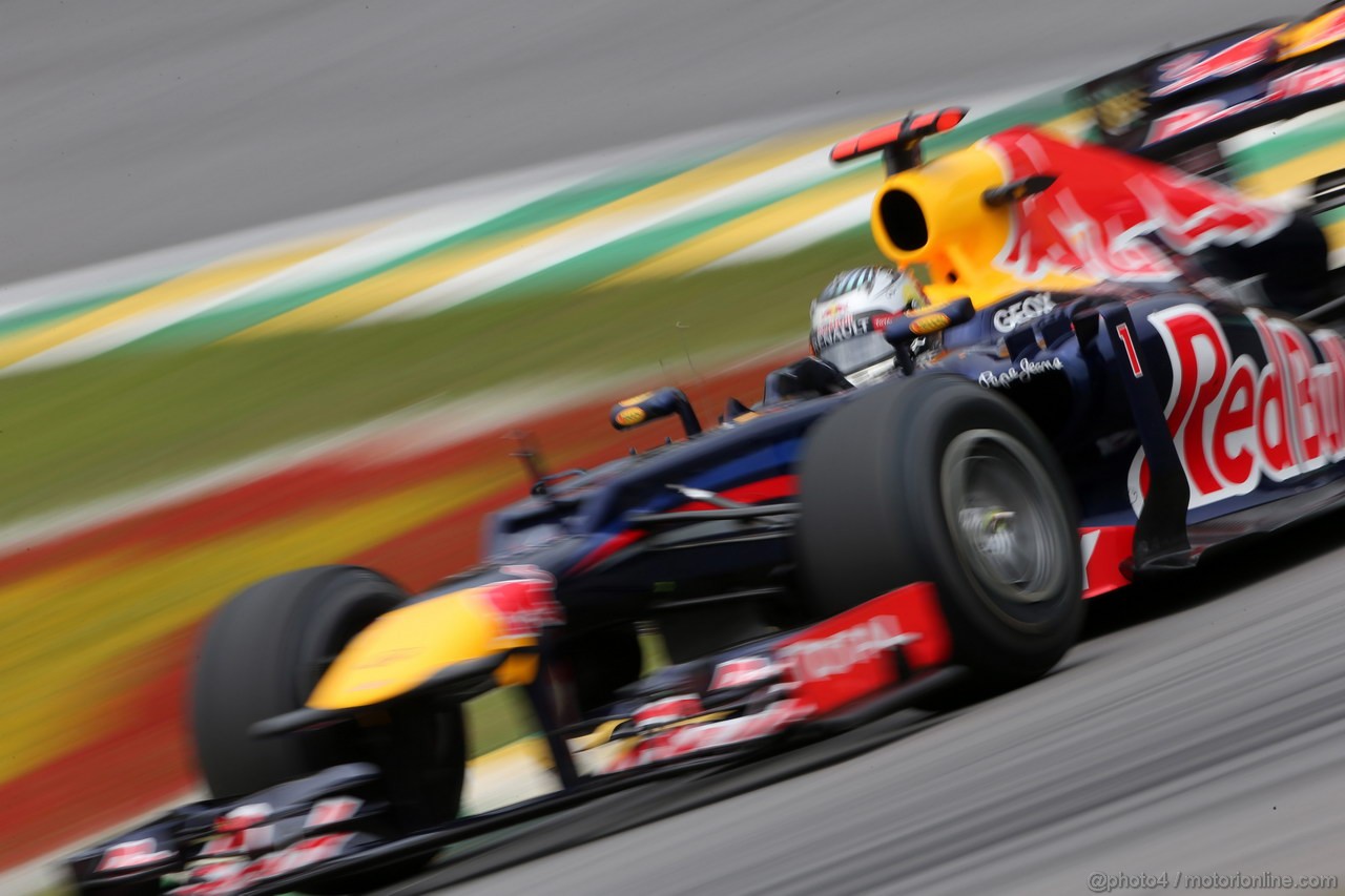 GP BRASILE, 24.11.2012- Prove Libere 3, Sebastian Vettel (GER) Red Bull Racing RB8 