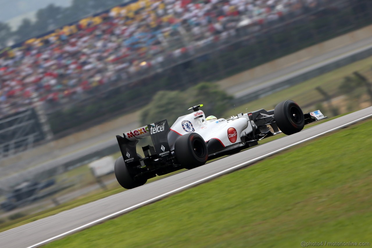 GP BRASILE, 24.11.2012- Prove Libere 3, Sergio Prez (MEX) Sauber F1 Team C31 