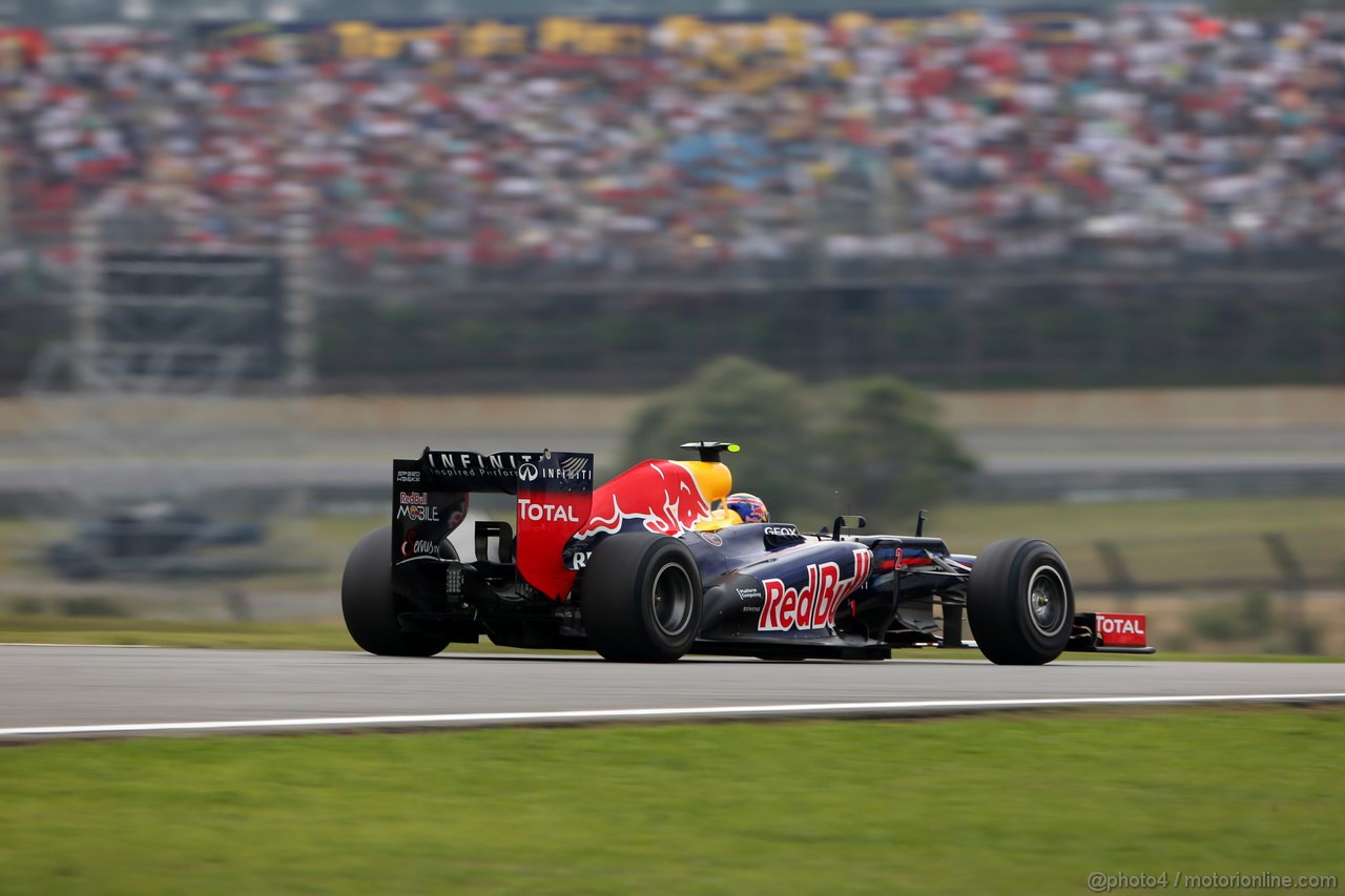 GP BRASILE, 24.11.2012- Prove Libere 3, Mark Webber (AUS) Red Bull Racing RB8 