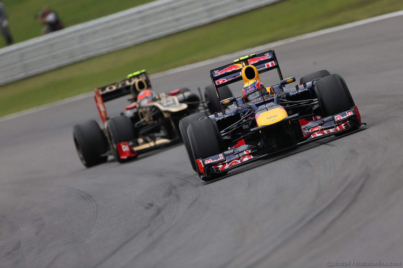GP BRASILE, 24.11.2012- Prove Libere 3, Mark Webber (AUS) Red Bull Racing RB8 