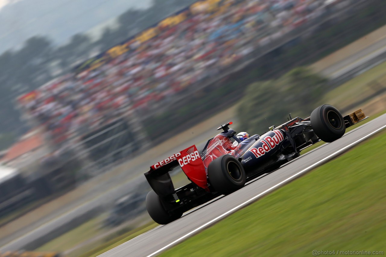 GP BRASILE, 24.11.2012- Prove Libere 3, Daniel Ricciardo (AUS) Scuderia Toro Rosso STR7 
