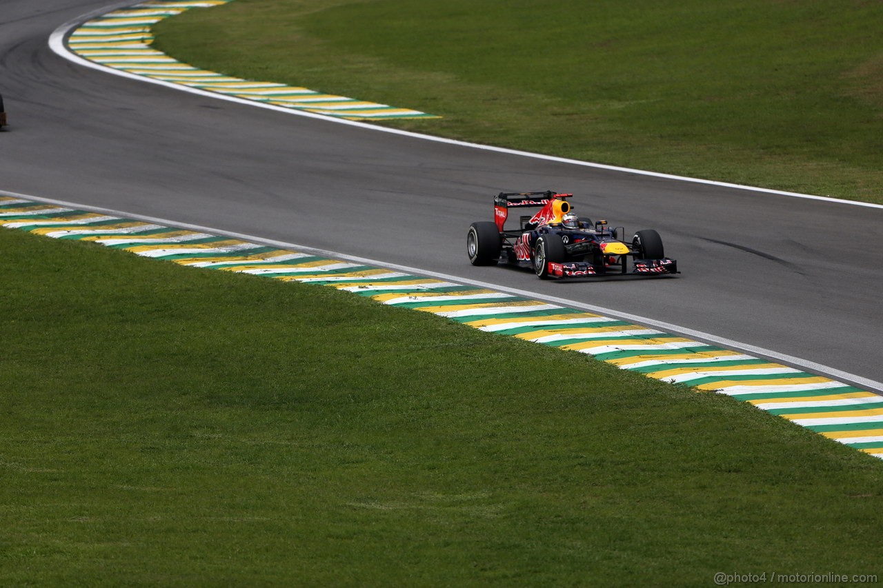 GP BRASILE, 24.11.2012- Prove Libere 3, Sebastian Vettel (GER) Red Bull Racing RB8 