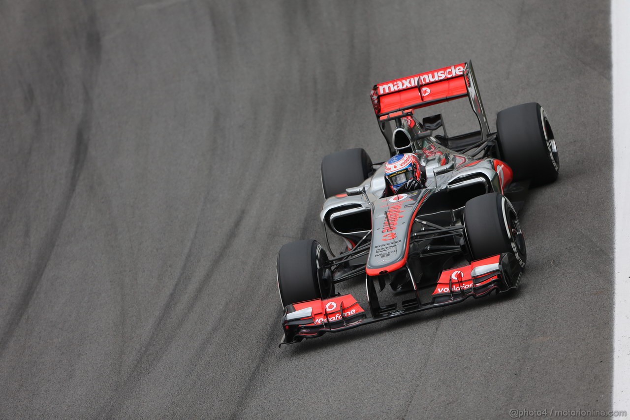 GP BRASILE, 24.11.2012- Prove Libere 3, Jenson Button (GBR) McLaren Mercedes MP4-27 