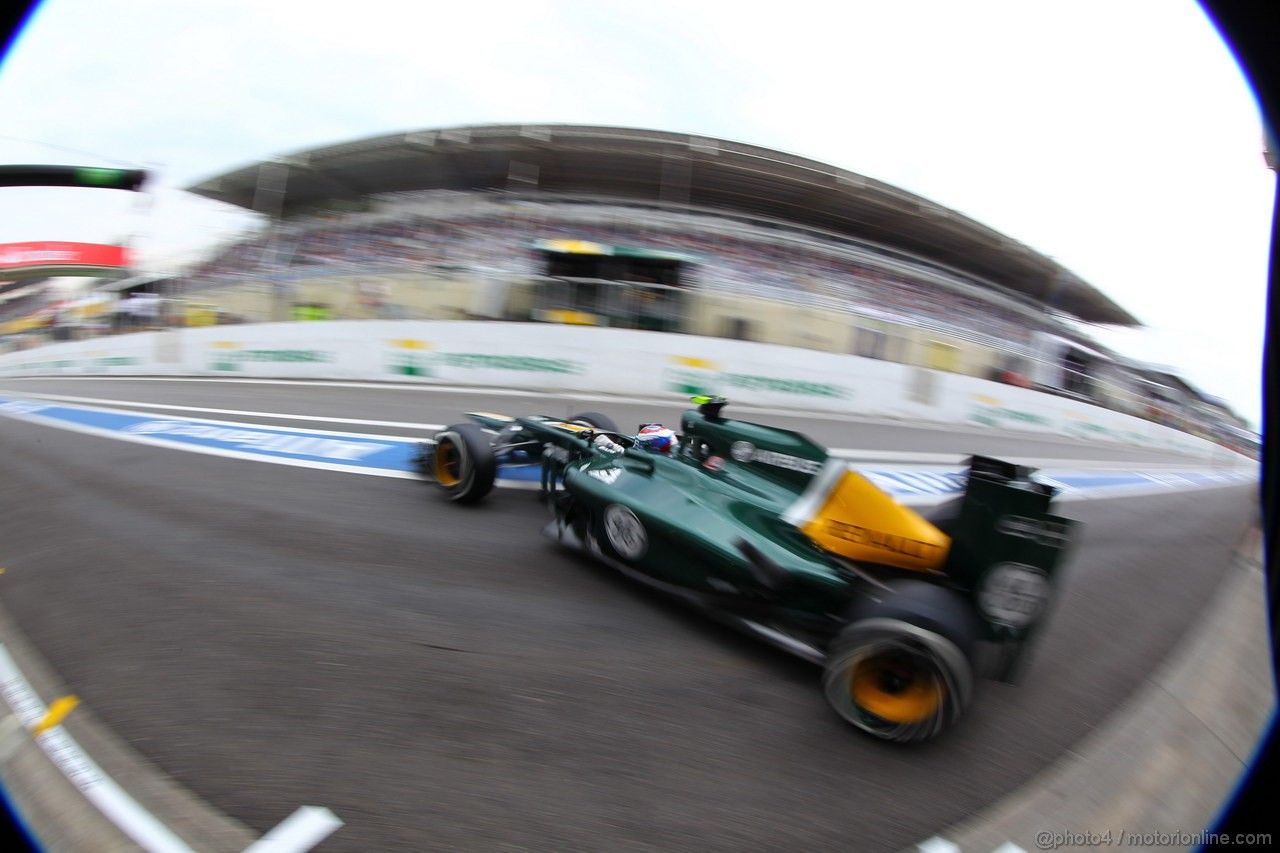 GP BRASILE, 24.11.2012- Prove Libere 3, Vitaly Petrov (RUS) Caterham F1 Team CT01 