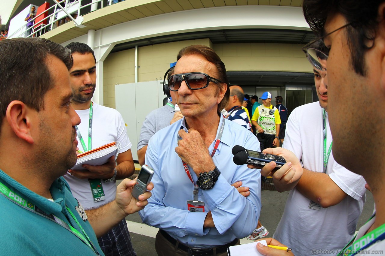 GP BRASILE, 24.11.2012- Prove Libere 3, Emerson Fittipaldi (BRA), Ex F1 Champion 