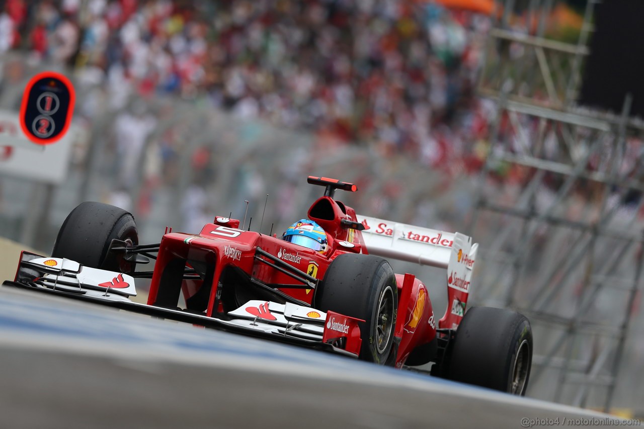 GP BRASILE, 24.11.2012- Prove Libere 3, Fernando Alonso (ESP) Ferrari F2012 