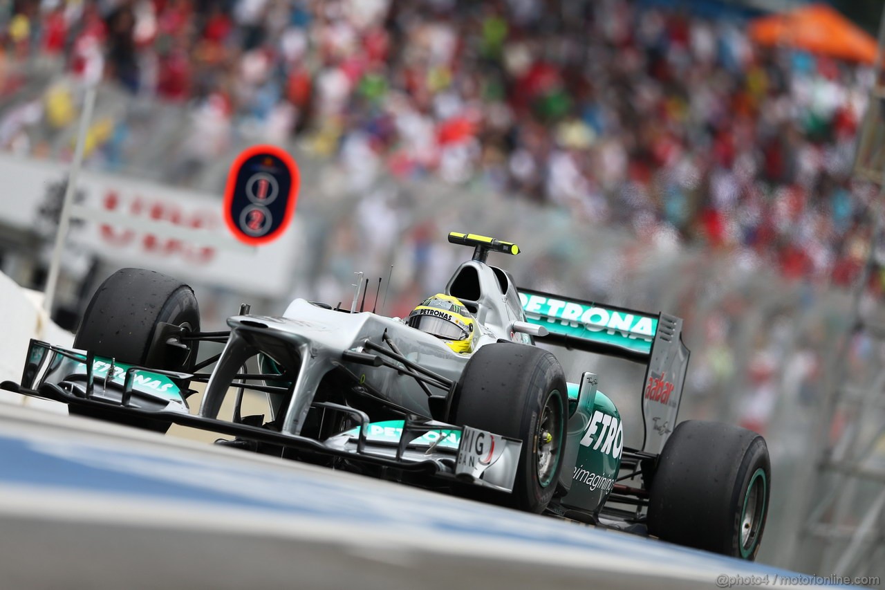GP BRASILE, 24.11.2012- Prove Libere 3, Nico Rosberg (GER) Mercedes AMG F1 W03 