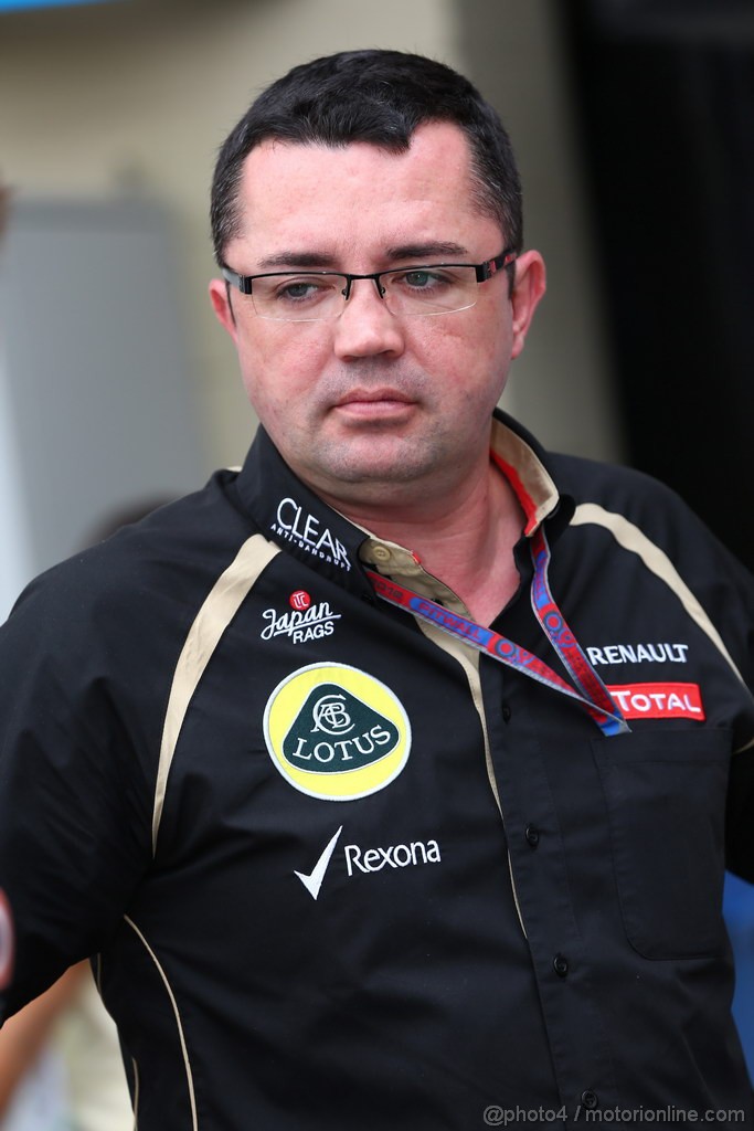 GP BRASILE, 24.11.2012- Prove Libere 3, Eric Boullier (FRA), Team Manager, Lotus F1 Team 