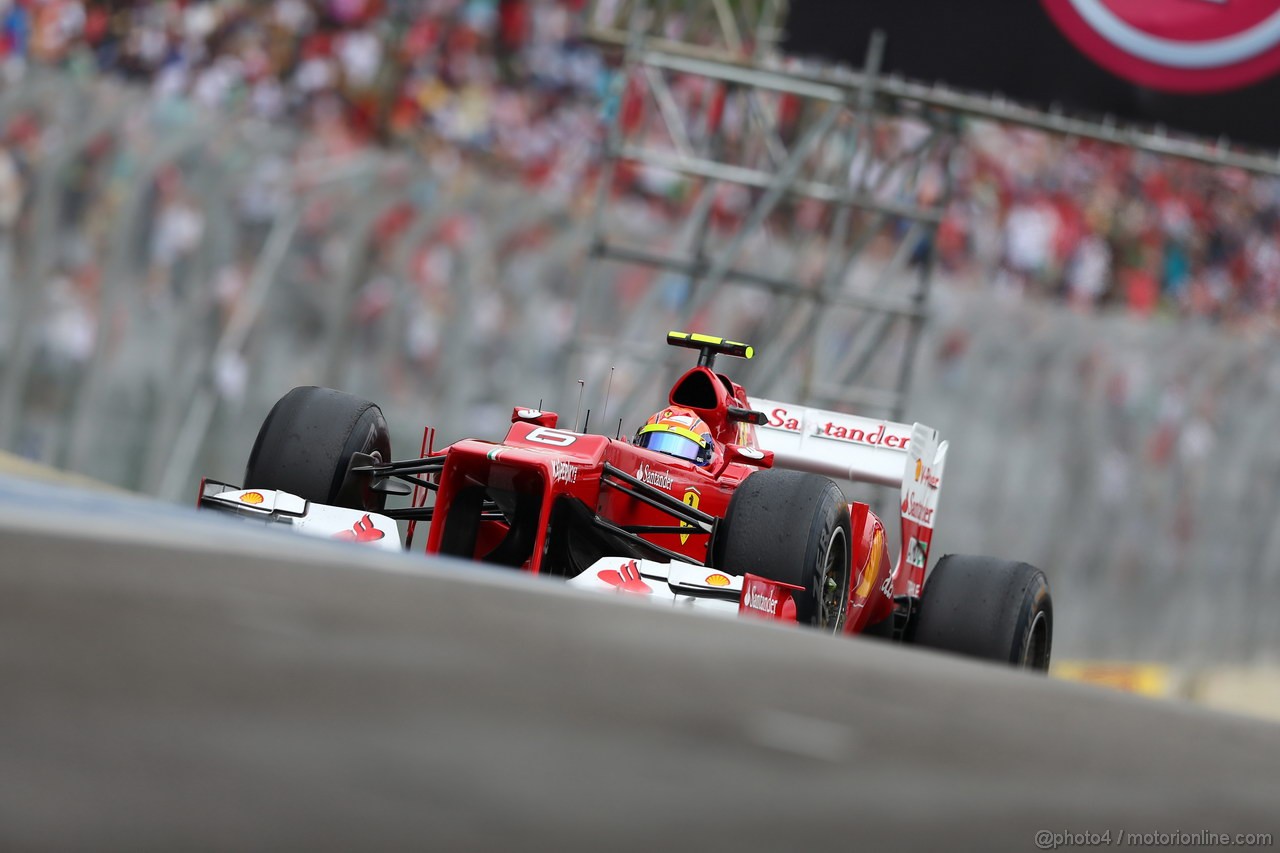 GP BRASILE, 24.11.2012- Prove Libere 3, Felipe Massa (BRA) Ferrari F2012 