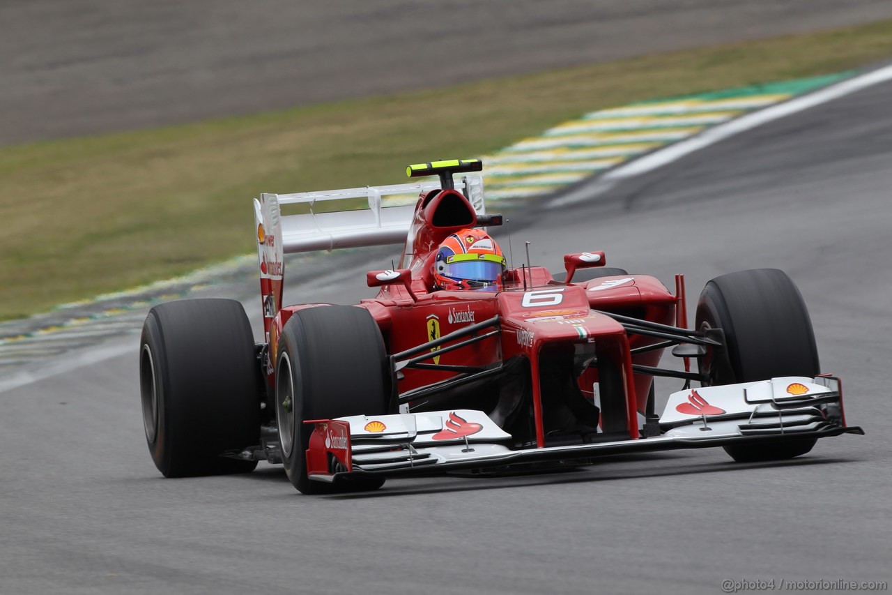 GP BRASILE, 24.11.2012- Prove Libere 3, Felipe Massa (BRA) Ferrari F2012