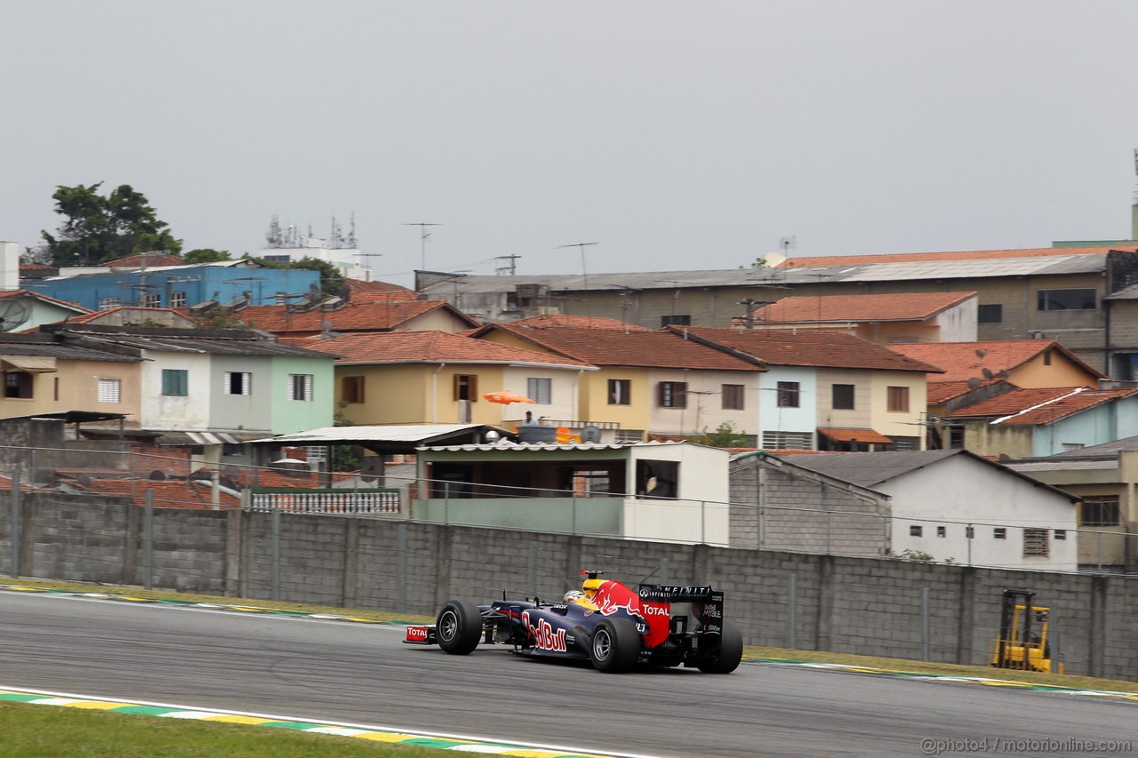 GP BRASILE, 24.11.2012- Prove Libere 3, Sebastian Vettel (GER) Red Bull Racing RB8