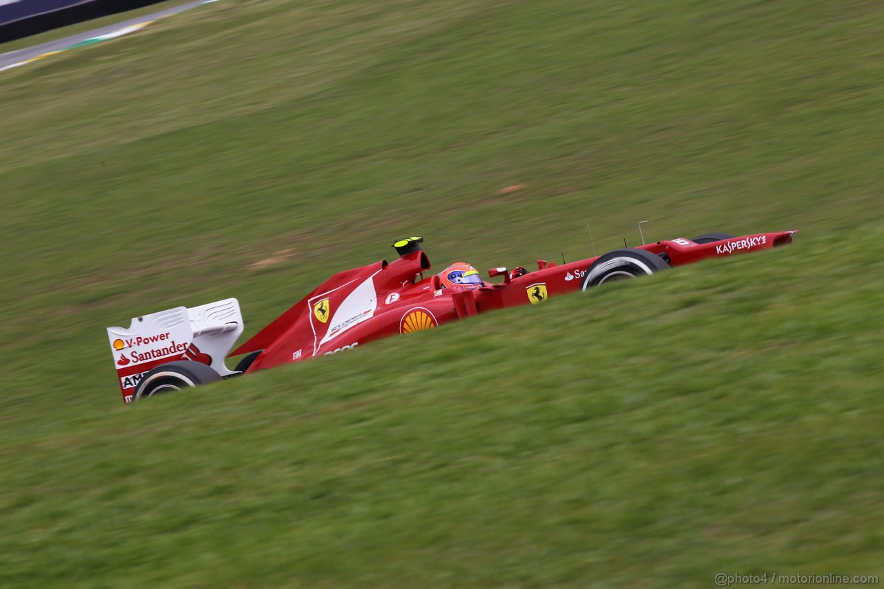 GP BRASILE, 24.11.2012- Prove Libere 3, Felipe Massa (BRA) Ferrari F2012 