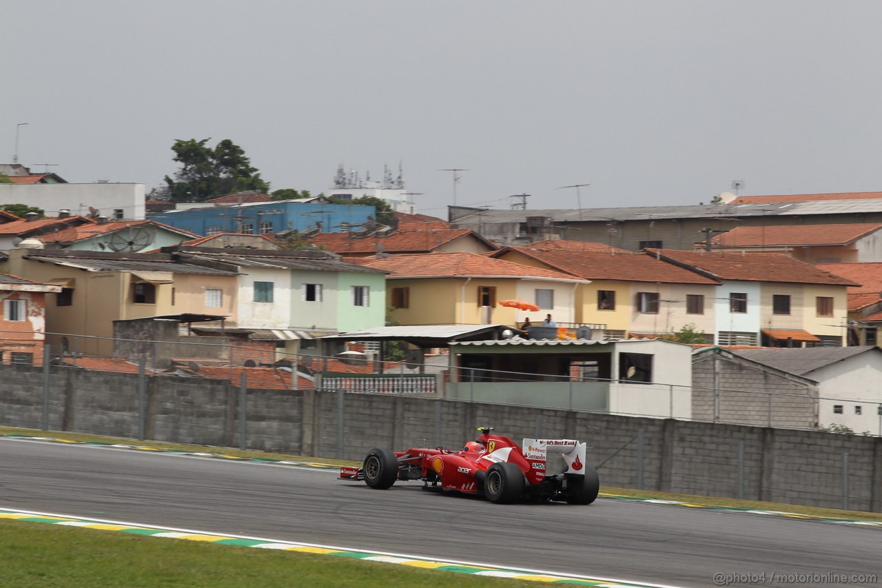 GP BRASILE, 24.11.2012- Prove Libere 3, Felipe Massa (BRA) Ferrari F2012 
