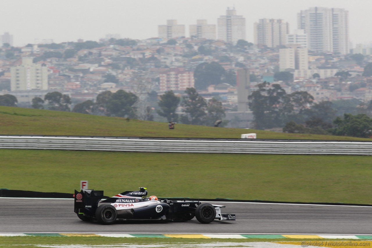 GP BRASILE, 24.11.2012- Prove Libere 3,Bruno Senna (BRA) Williams F1 Team FW34 