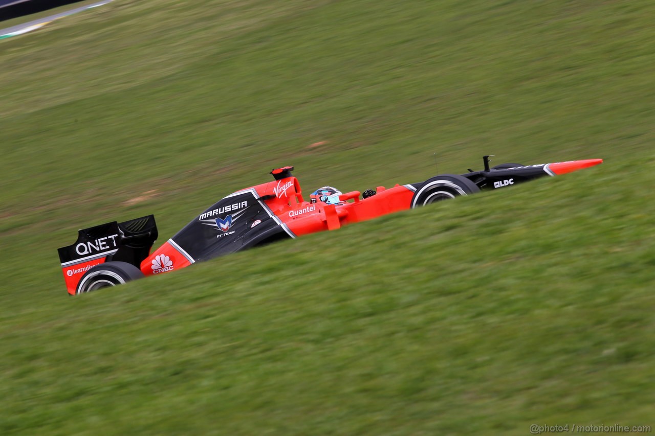 GP BRASILE, 24.11.2012- Prove Libere 3, Timo Glock (GER) Marussia F1 Team MR01 