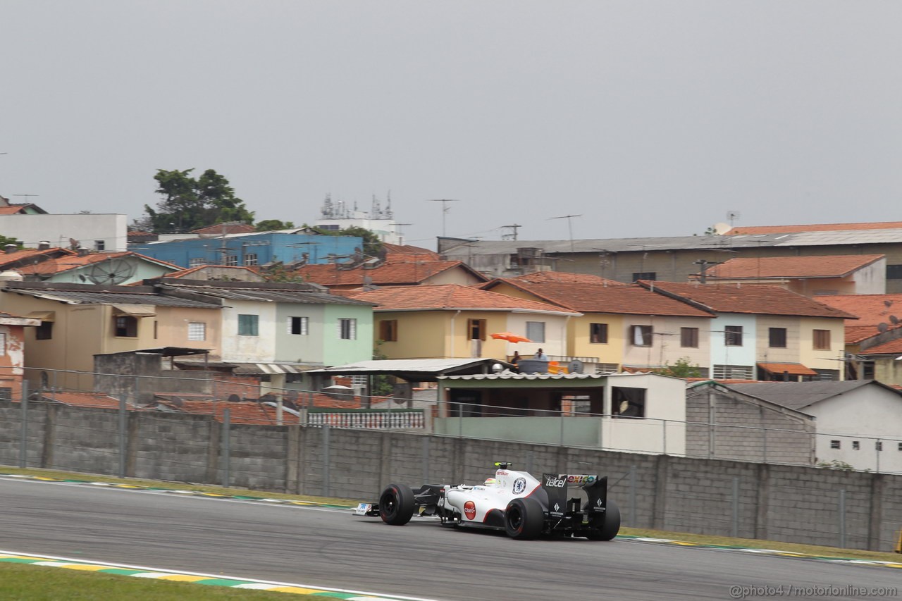 GP BRASILE, 24.11.2012- Prove Libere 3, Sergio Prez (MEX) Sauber F1 Team C31