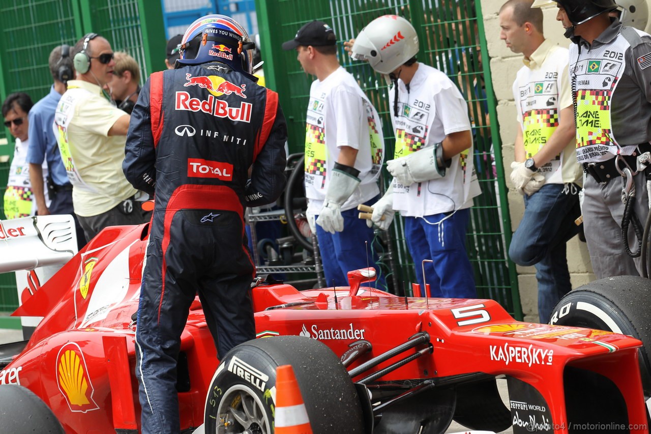 GP BRASILE, 24.11.2012- Qualifiche, Mark Webber (AUS) Red Bull Racing RB8 
