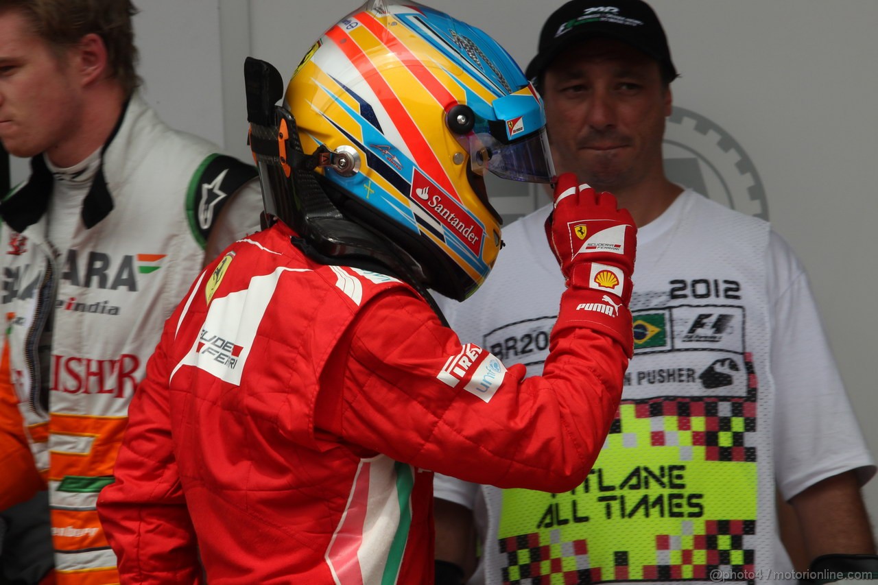 GP BRASILE, 24.11.2012- Qualifiche, Fernando Alonso (ESP) Ferrari F2012 