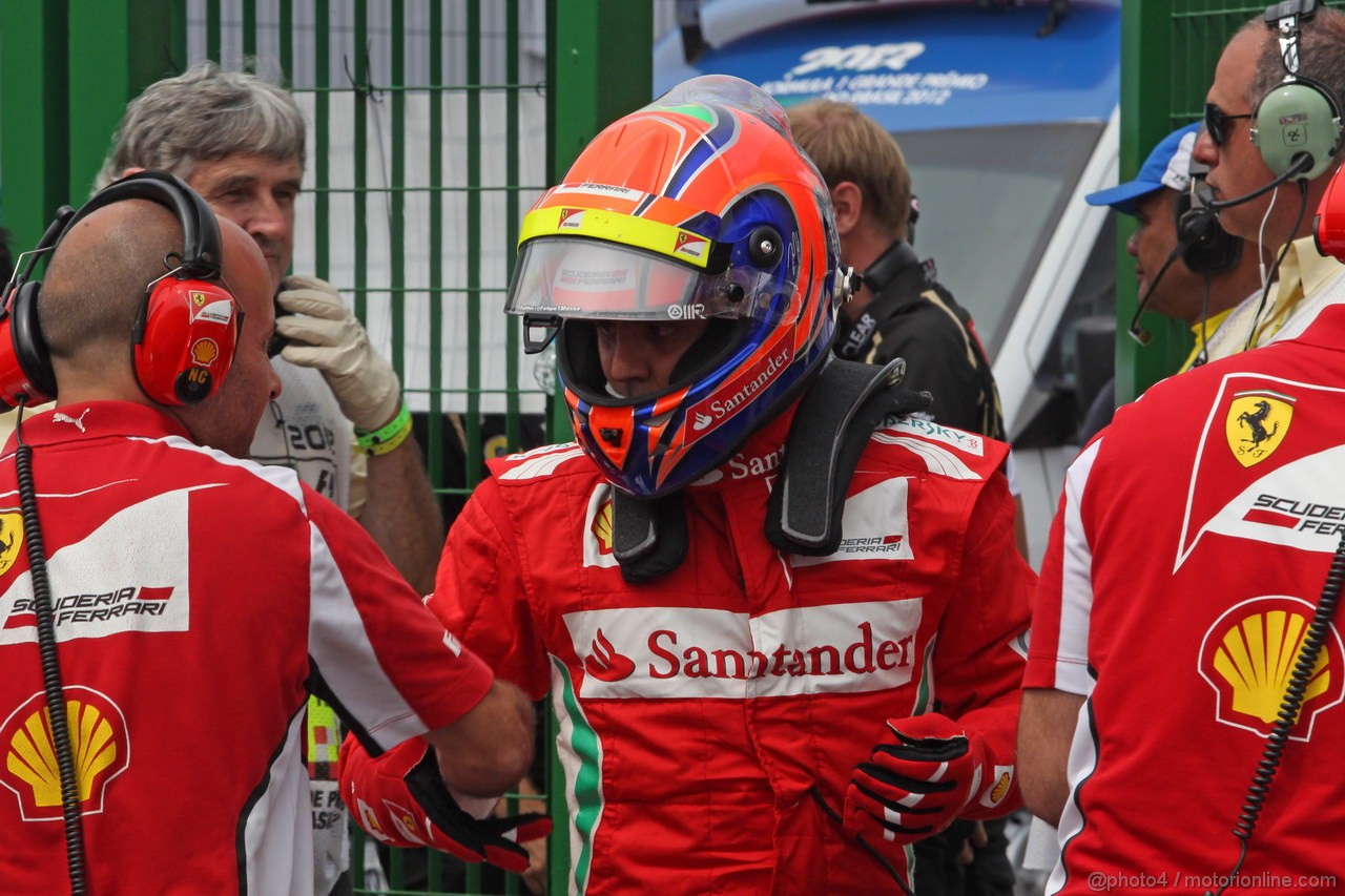 GP BRASILE, 24.11.2012- Qualifiche, Felipe Massa (BRA) Ferrari F2012 
