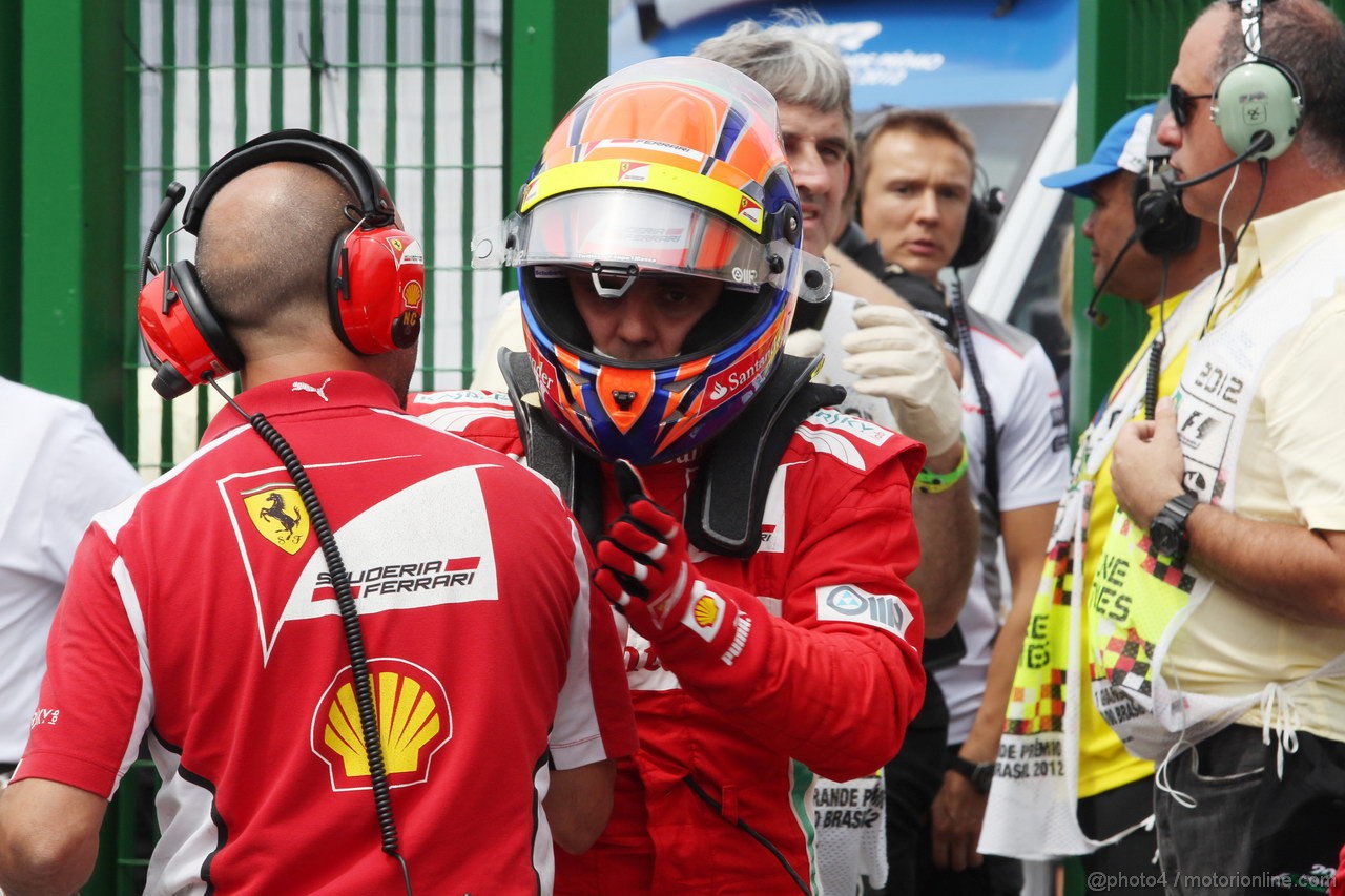 GP BRASILE, 24.11.2012- Qualifiche, Felipe Massa (BRA) Ferrari F2012 