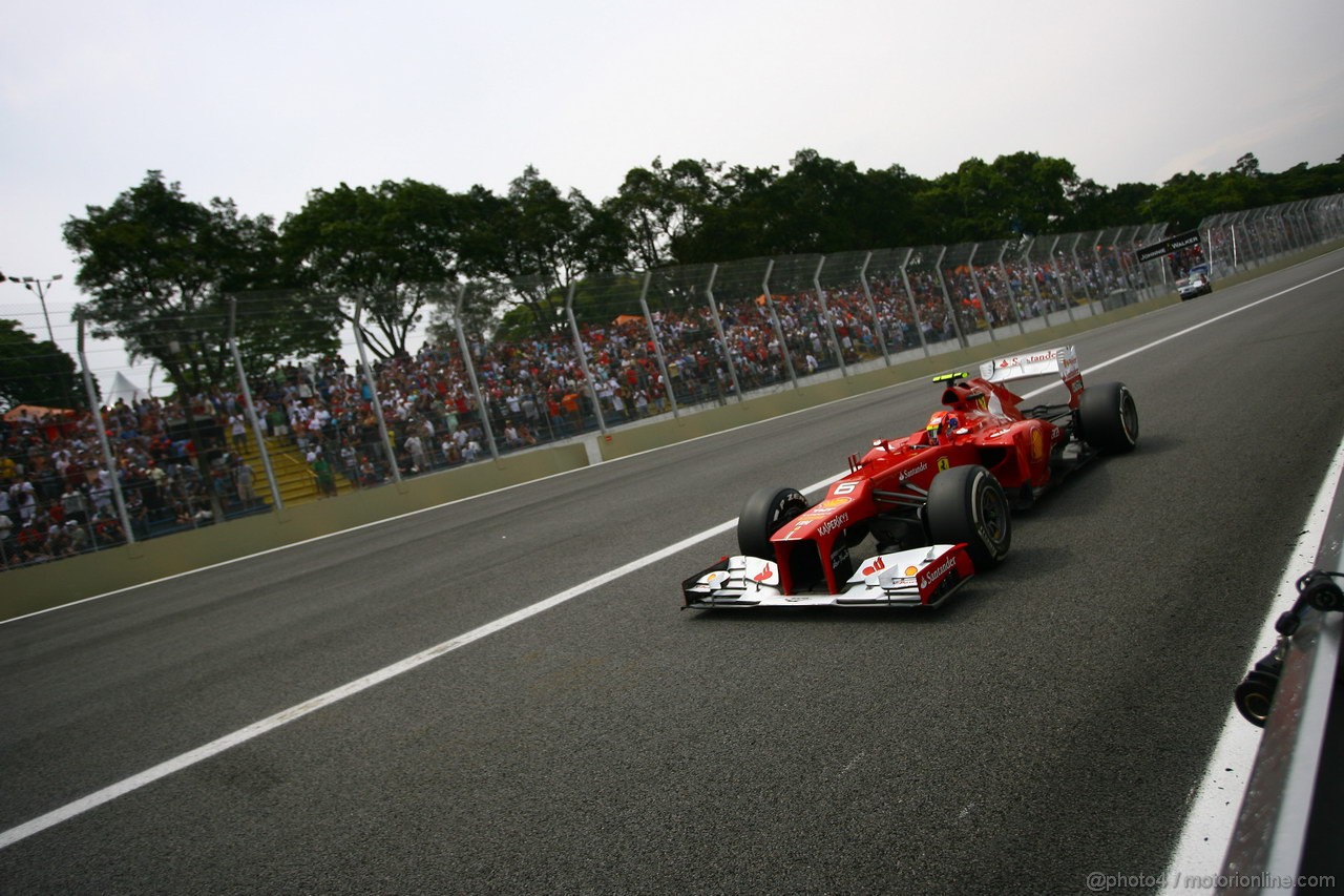 GP BRASILE, 24.11.2012- Qualifiche, Felipe Massa (BRA) Ferrari F2012 