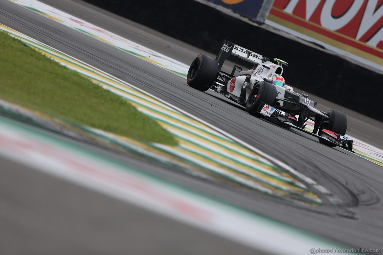 GP BRASILE, 24.11.2012- Qualifiche, Sergio Prez (MEX) Sauber F1 Team C31