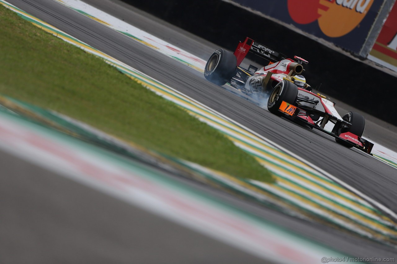 GP BRASILE, 24.11.2012- Qualifiche, Pedro de la Rosa (ESP) HRT Formula 1 Team F112 