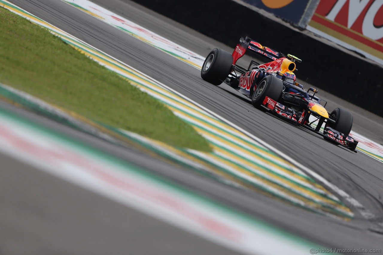 GP BRASILE, 24.11.2012- Qualifiche, Mark Webber (AUS) Red Bull Racing RB8 