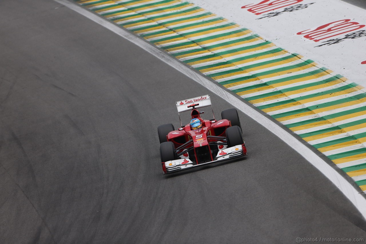 GP BRASILE, 24.11.2012- Qualifiche, Fernando Alonso (ESP) Ferrari F2012 