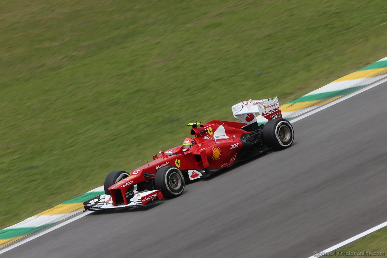 GP BRASILE, 24.11.2012- Qualifiche, Felipe Massa (BRA) Ferrari F2012 