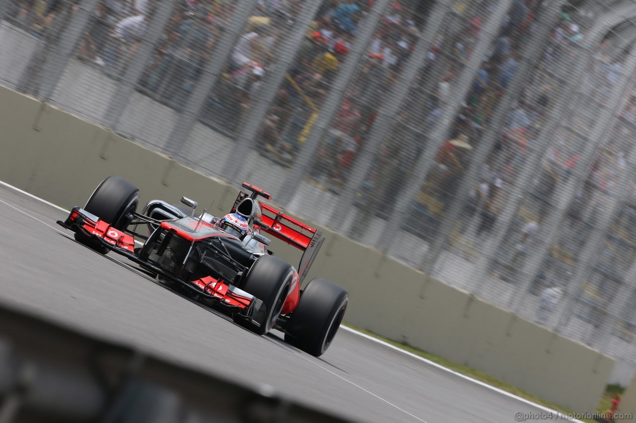 GP BRASILE, 24.11.2012- Qualifiche, Jenson Button (GBR) McLaren Mercedes MP4-27 