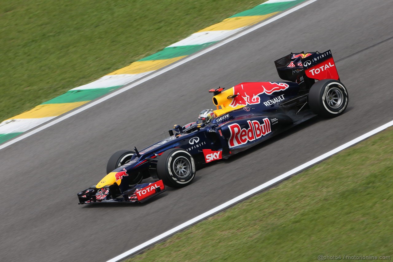 GP BRASILE, 24.11.2012- Qualifiche, Sebastian Vettel (GER) Red Bull Racing RB8 